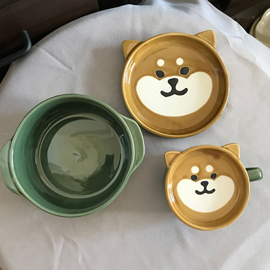 [品牌活動](測試) #柴粉必備💝日式浮雕柴犬碗蓋組