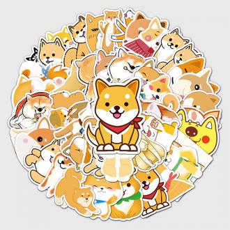 柴犬防水貼紙(不重複50張)     