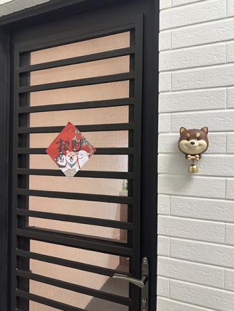 木製柴犬造型風鈴 柴犬風鈴 實木門鈴    