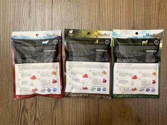 Mouthful毛師傅 鮮寵糧 75g隨行包 全新肉塊凍乾配方 狗飼料 高蛋白 安格斯黑牛              