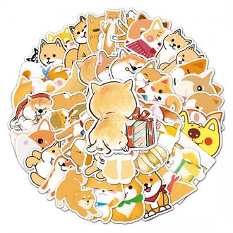 柴犬防水貼紙(不重複50張)     