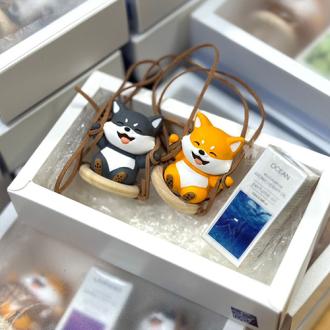 柴犬大學 鞦韆柴柴擴香石組 香氛擴香石 車內香氛 室內香氛  