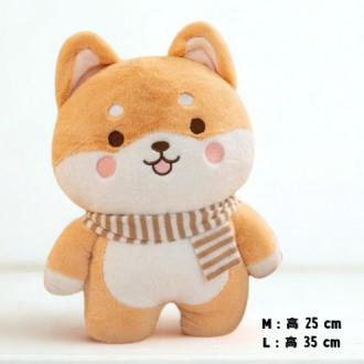 暖暖圍巾柴犬娃娃 