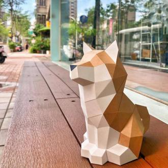 柴犬DIY紙模型