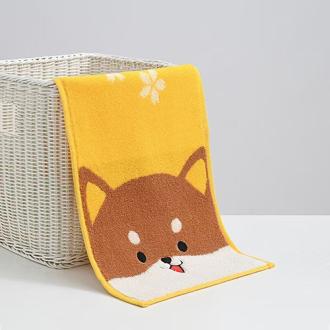 柴犬大學 潔麗雅柴犬花花純棉毛巾 50x25cm 兒童毛巾 柴犬毛巾 柴柴毛巾 柴犬周邊(柴迷精選)